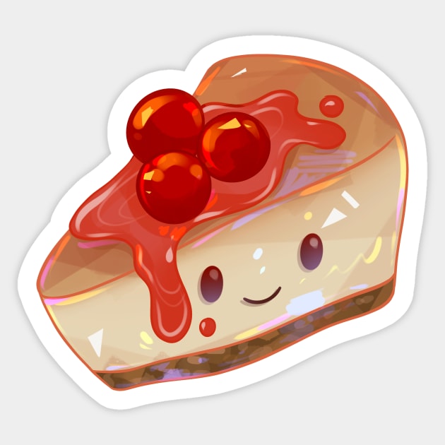 Happy Cherry Cheesecake Sticker by Claire Lin